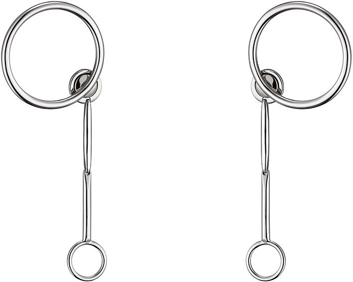 Dior Shades earrings in metal with palladium finish