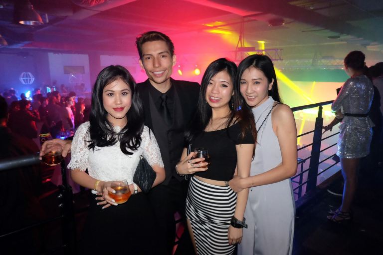 Celebrity Josiah Mizukami with his friends