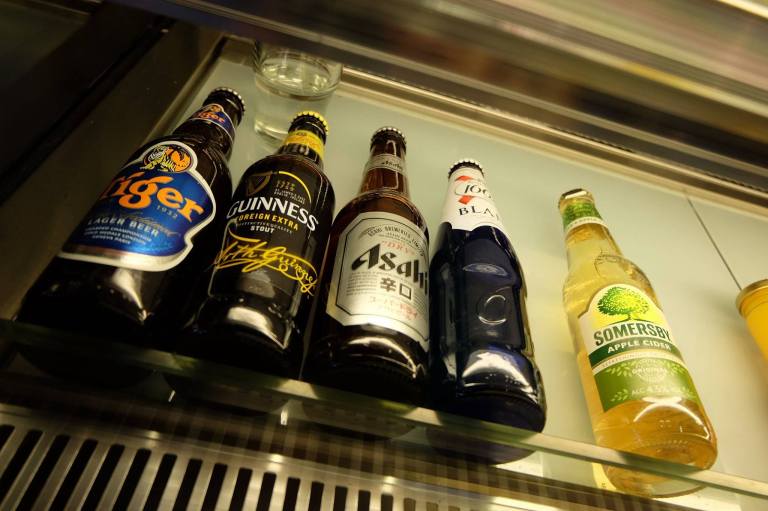 If you want something a little stronger, there are bottled beers available too!