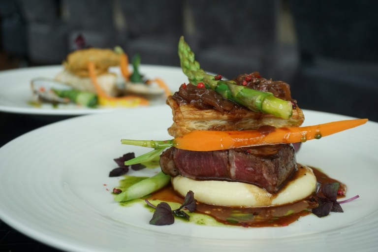 Char Grill M7 Kobe Striploin with Seared Foie Grass 2