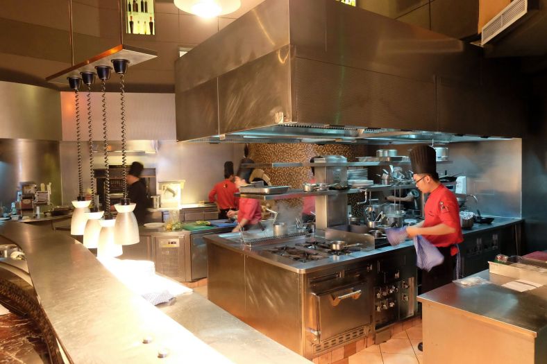 Prego has an open kitchen concept which is great for you to watch the chefs in action