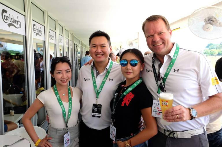 Janet, yours truly, Michelle Lee from Astro, and Henrik Andersen the Managing Director of Carlsberg Malaysia