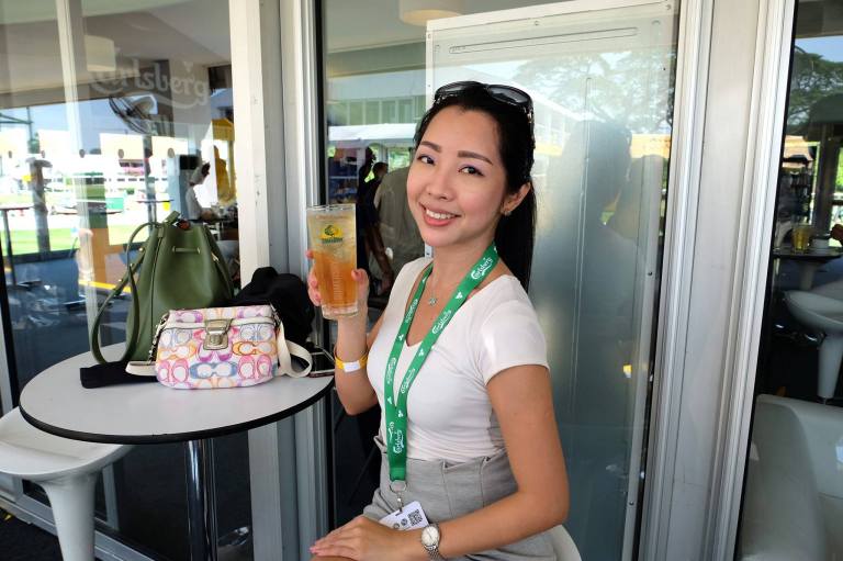 With me was the sweet Janet who's a beauty with brains