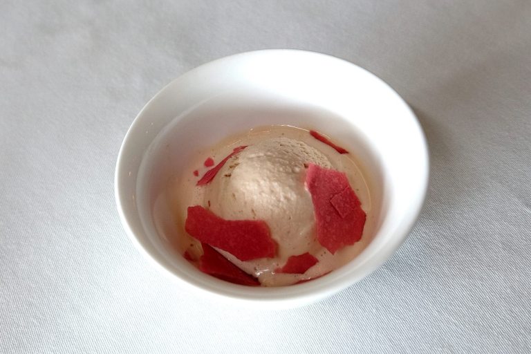 Cherry brandy ice cream