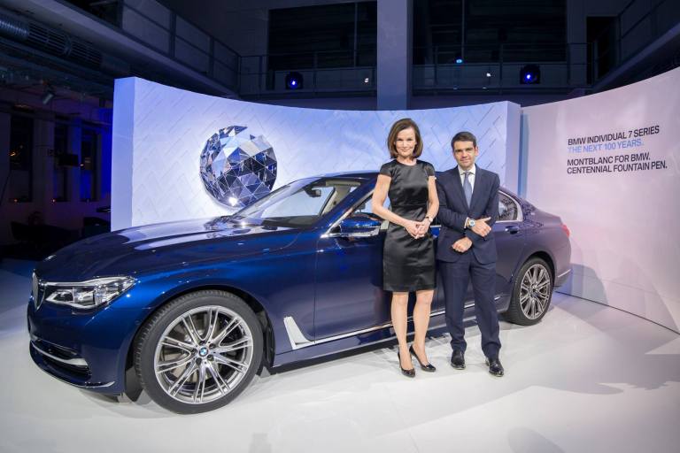 Head of Product Management Automobile und Aftersale of BMW, Hildegard Wortmann & Montblanc International CEO, Jerome Lambert