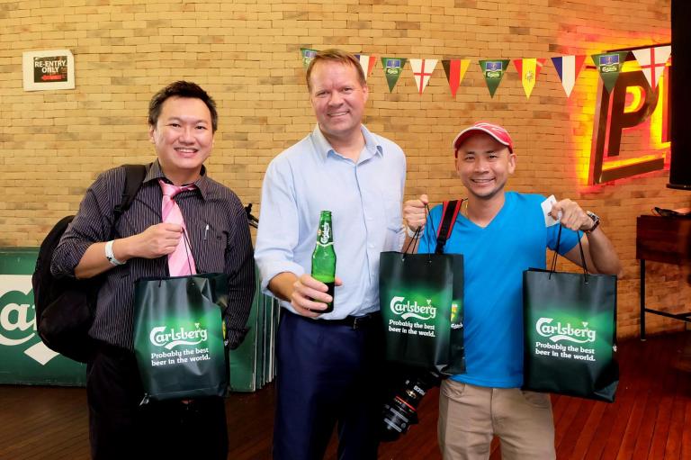 Andy Kho and me with Henrik Andersen