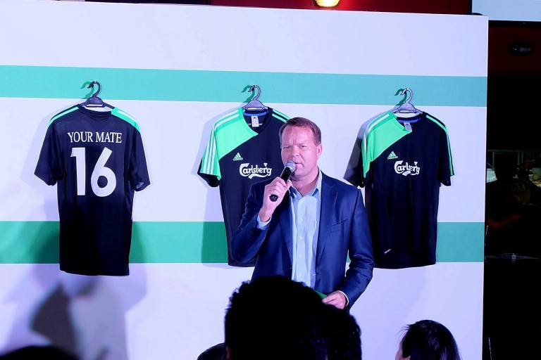Henrik Juel Andersen, Carlsberg Malaysia Managing Director briefing us media during the press conference