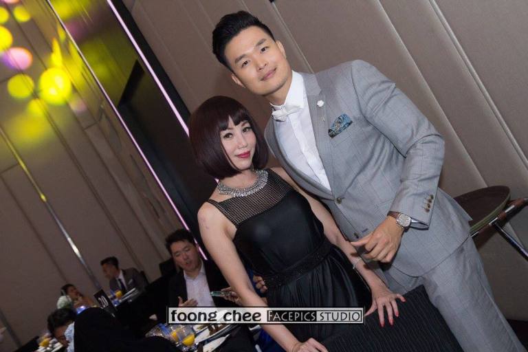 Socialite Corinna Tan with a friend