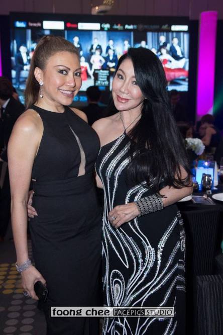 Datin Maylene (R) with a friend