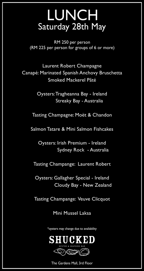 Masterclass- Saturday at Shucked