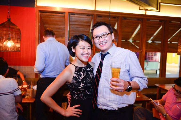 With pretty Michelle from Tong Woh Enterprise