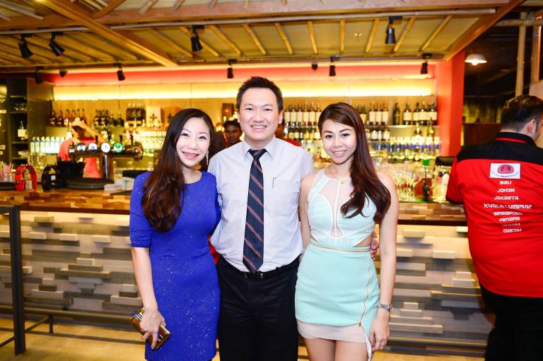 With sexy Evian and Evonne