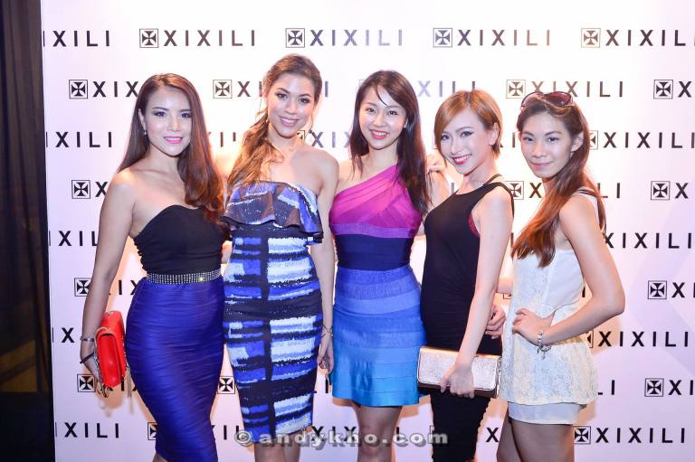 The girls with the MC of the event Nadia Heng