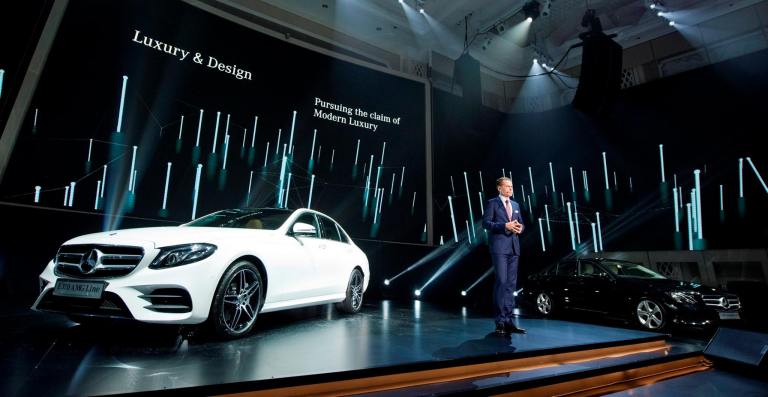 Mark Raine, Vice President, Sales & Marketing at the Mercedes-Benz E-Class Launch