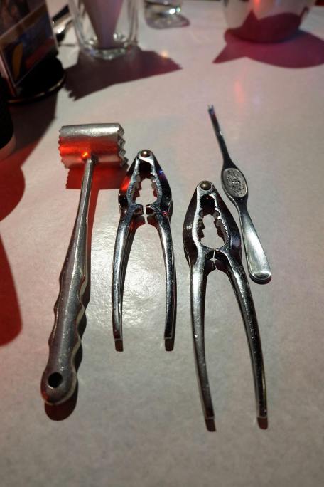 The tools for the seafood mayhem