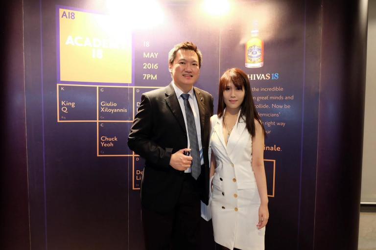 Melanie and me at the photowall