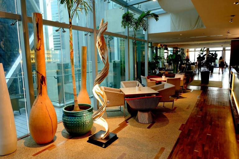 Tanzini's lounge area where you can chill over some drinks before of after dinner