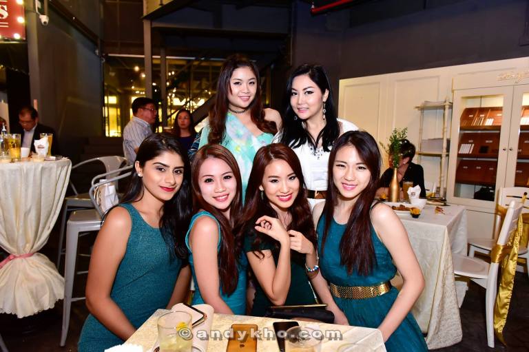 Some pretty Miss Petite Malaysia finalists and the winner were also present at the cocktail