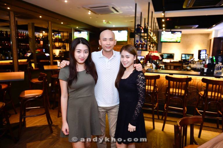 Andy Kho with his cousins