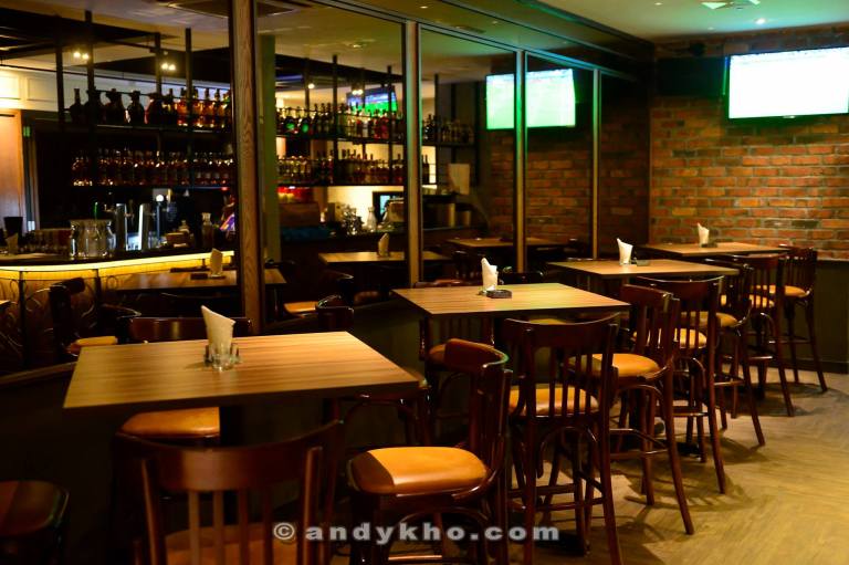 The low tables section inside the establishment