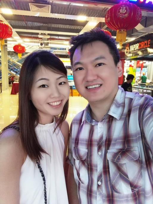 A pic with Lin Lin using the front camera with lots of background light