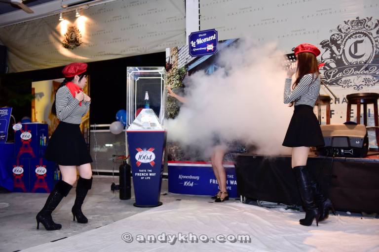 Featuring a quick change trick