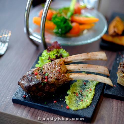 Loved the beautifully cooked lamb rack