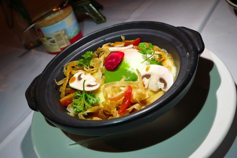 Half cooked eggs with Parisian style Gnocchi - RM22.00