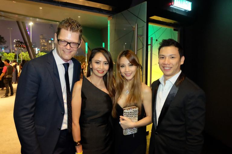 The gorgeous Hannah Tan and partner with Soren Ravn and Lavinne Yap