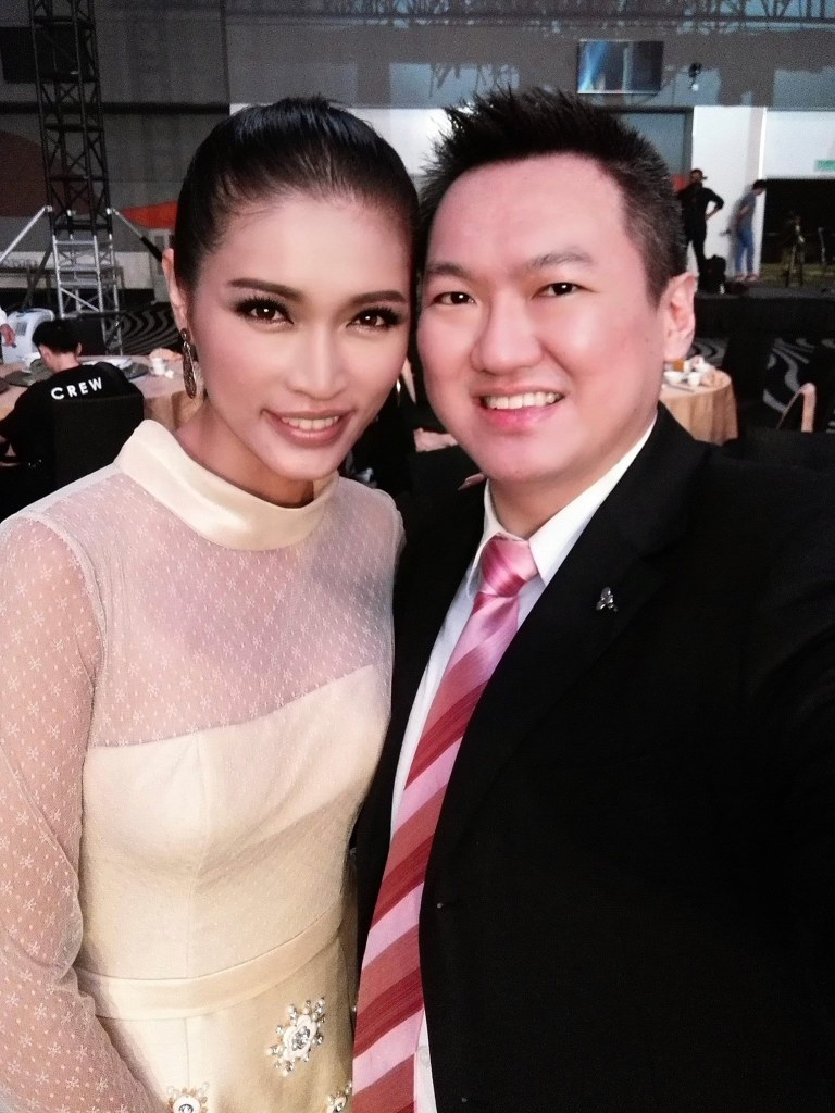 With Malaysian supermodel Amber Chia
