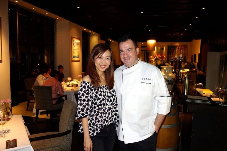 My partner in crime with Chef Marco. (This photo was NOT taken with the Leica D-Lux.)