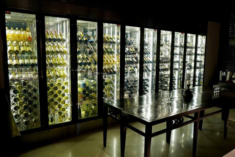 The wine cellar