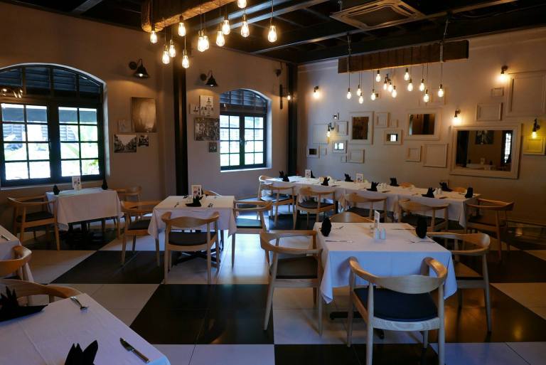 The main dining area