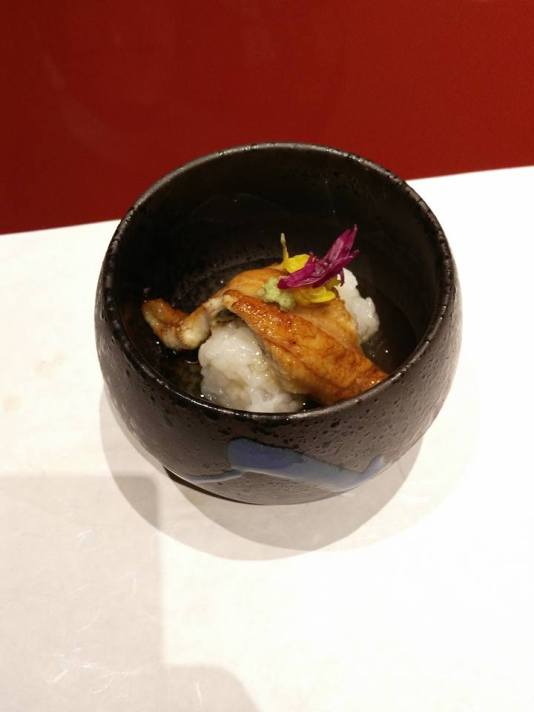 Grilled Sea Eel With Harvest Steamed Yoshino-Kuzu Ankake The Sea Eel (Yaki Anago)