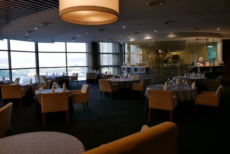 The tables are spaced out nicely so you won't be overhearing the next table's conversation