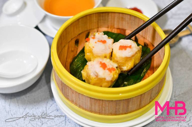 Steamed Siew Mai with Flying Fish Roe