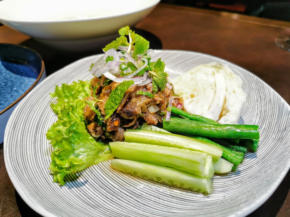 Isaan style beef salad at Bref by Darren Chin