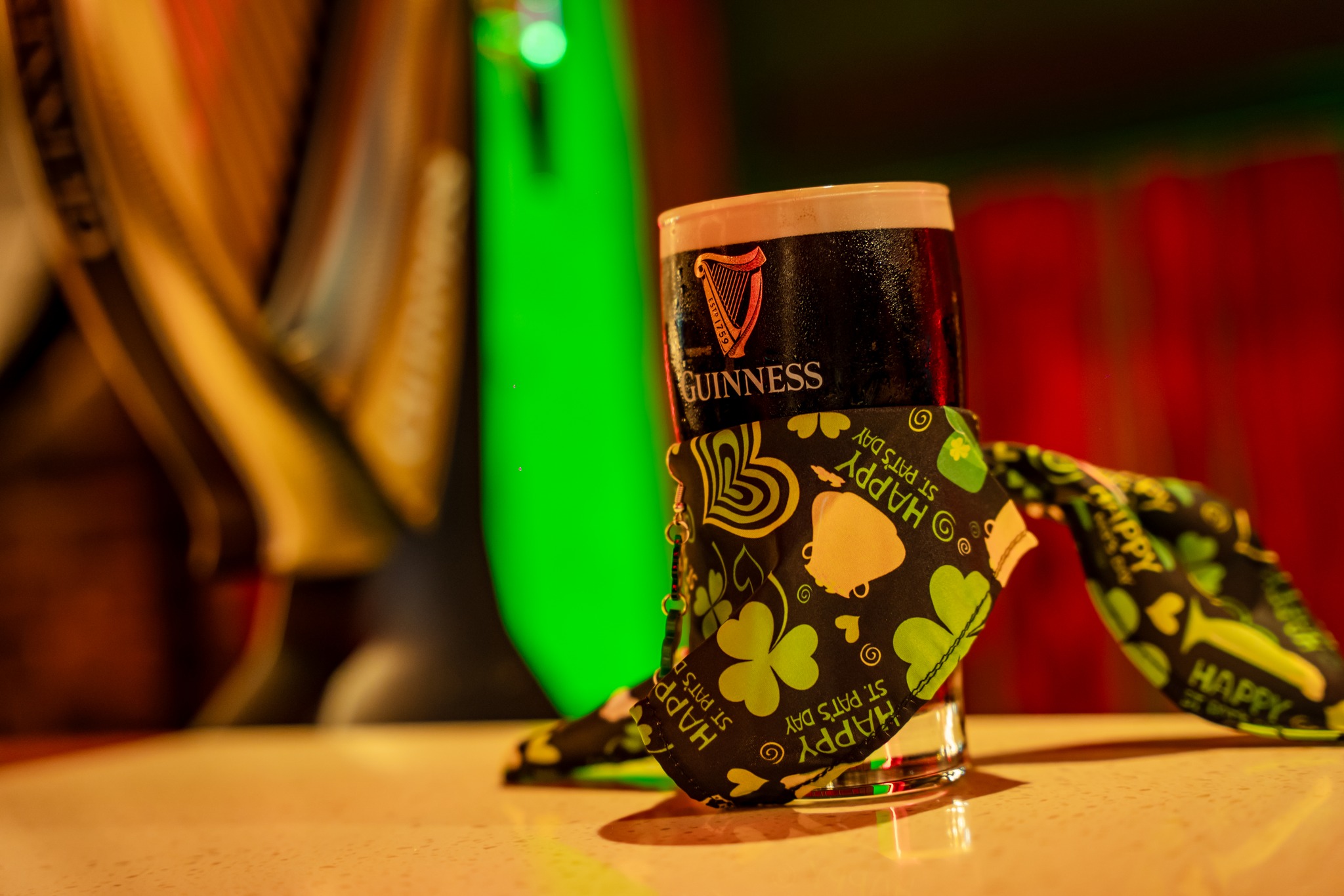 Guinness glass lucky charms personalisation at Arthur's Storehouse, Pavilion KL