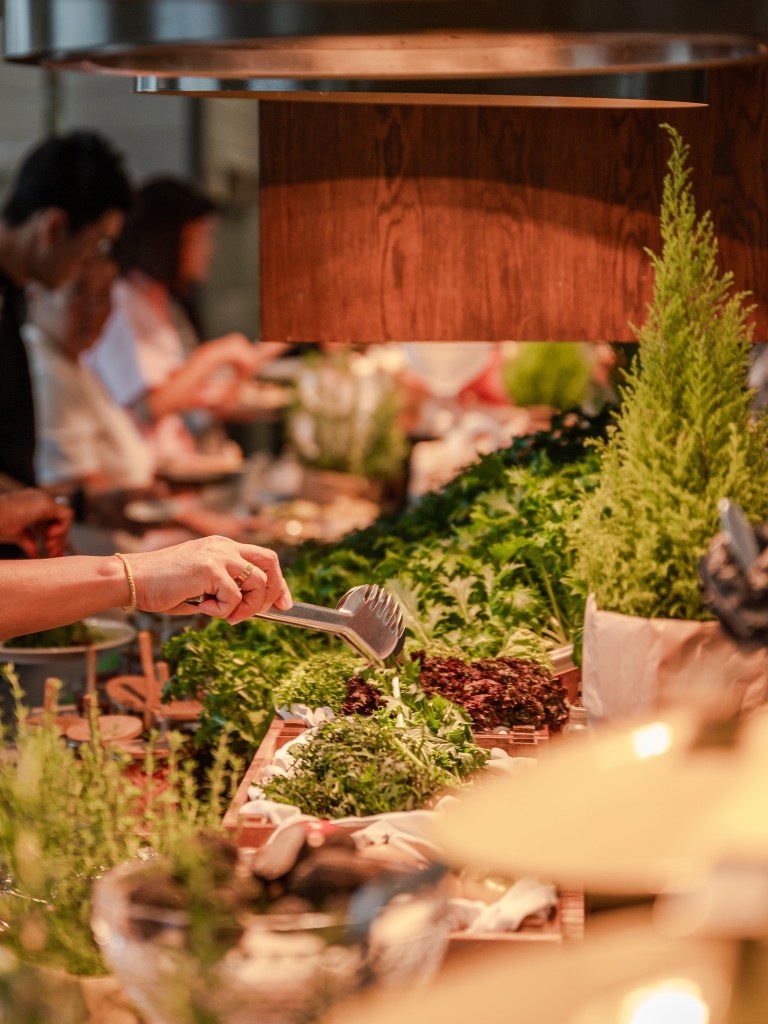 Vegetable Buffet Line