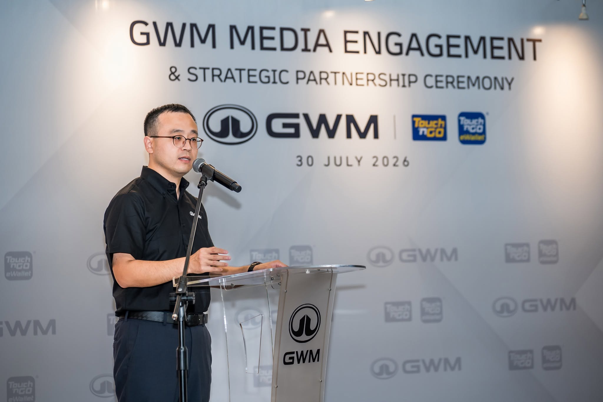 Stan Li Hao, Managing Director, Commercial Operations, GWM Malaysia, welcoming members of the media and partners as he shares GWM Malaysia's record H1 2026 performance and strategic direction for the second half of the year.